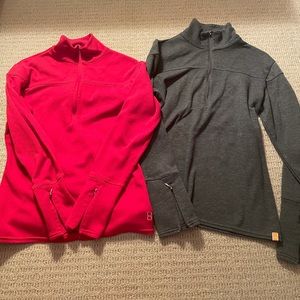 2x Lucy 1/4 Zip Activewear Pullovers